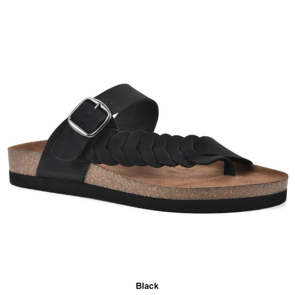 Womens White Mountain Happier Footbed Sandals