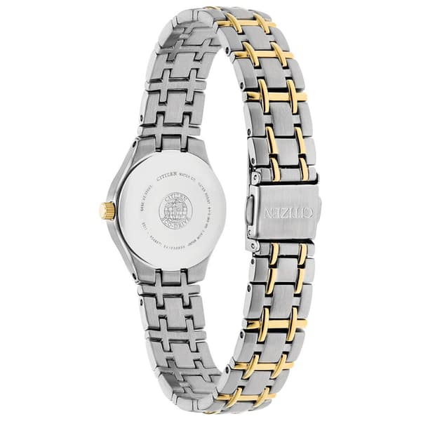 Womens Citizen&#174; Classic White Dial Bracelet Watch - EW1264-50A