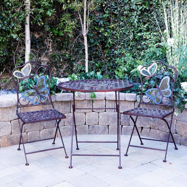 Alpine 3-Piece Rustic Butterfly Bistro Set