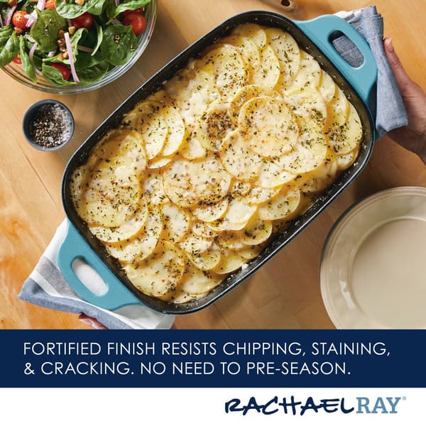 Rachael Ray Premium RUST-RESISTANT&#8482; Cast Iron Roasting Pan-9-Inch