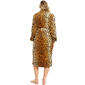 Womens White Mark Super Soft Cheetah Lounge Robe - image 4