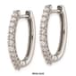 Pure Fire 14kt. Gold 1/2ctw. Diamond Hinged Hoop Earrings - image 3