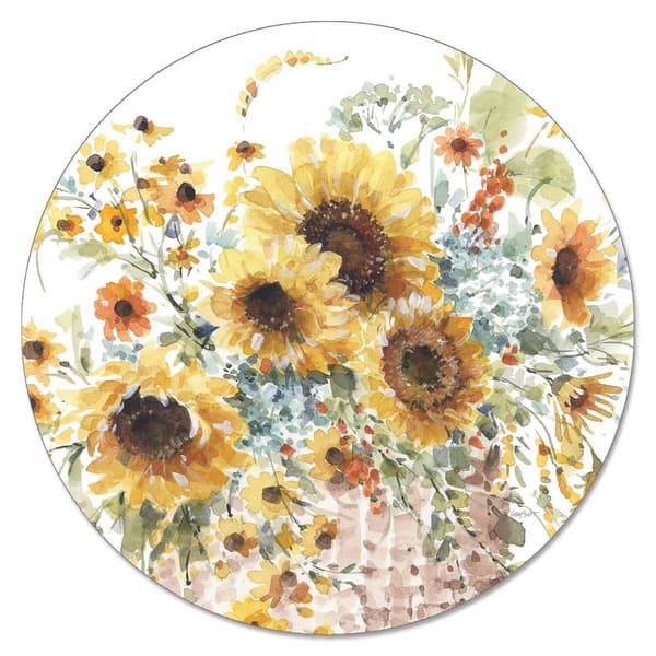 CounterArt13in. Sunflowers Forever Glass Lazy Susan - image 