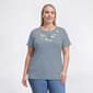 Plus Size Bonnie Evans Floral Daisy Chain Short Sleeve Tee - image 1