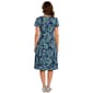 Womens Sami & Jo Short Sleeve Seam Paisley A-Line Dress - image 2