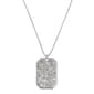 Steve Madden Pavé ID Tag Pendant Slider Pendant Necklace - image 2