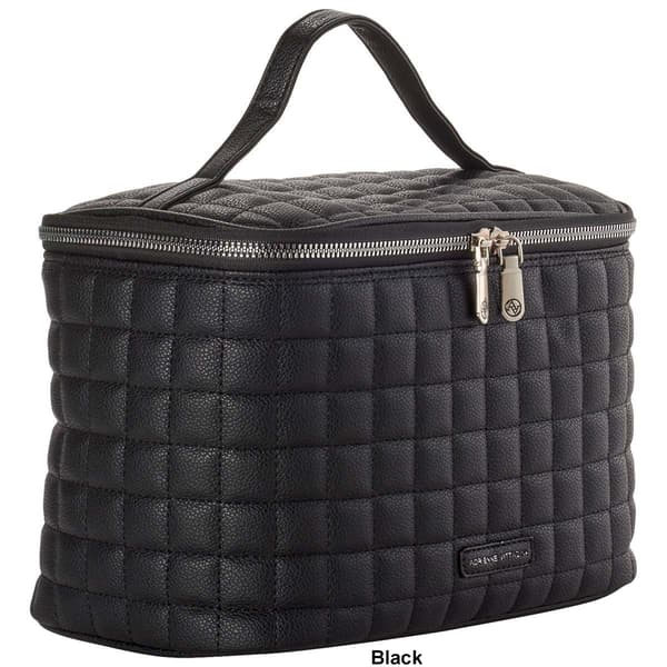 Adrienne Vittadini Quilted Train Cosmetic Case