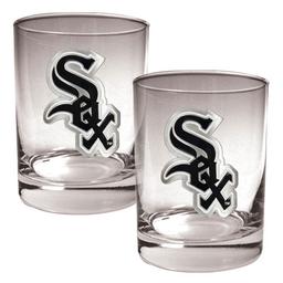 MLB Chicago White Sox 2pc. Rocks Glass Set