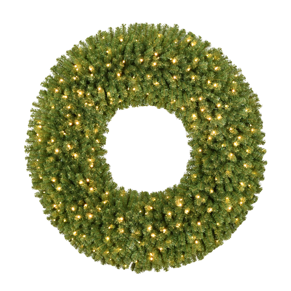 Puleo International 60in. Pre-Lit Warm White Utah Spruce Wreath