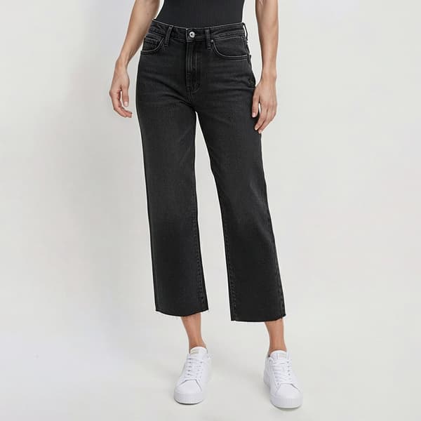 Juniors California Vintage Mid Rise Crop Hem Straight Leg Jeans