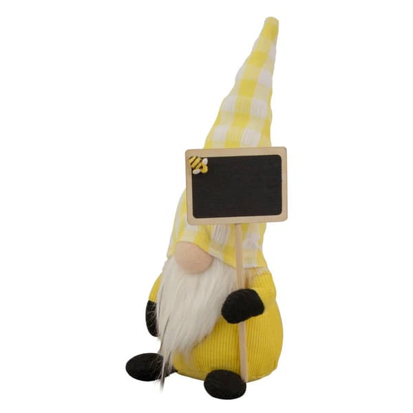 Northlight Seasonal Springtime Gnome with Chalk Board Figruine