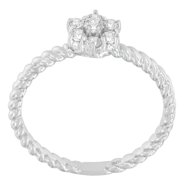 Eternal Promise&#8482; 10kt. White Gold Diamond Cluster Ring