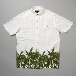 Mens Preswick &amp; Moore Palm Scene Print Shirt