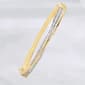 Diamond Classics(tm) Silver & Gold Plated 1/10ctw Bracelet - image 1