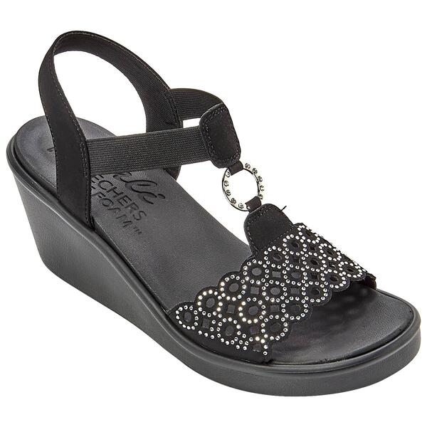 Womens Skechers Rumble On Queen B2 Wedge Sandals - image 