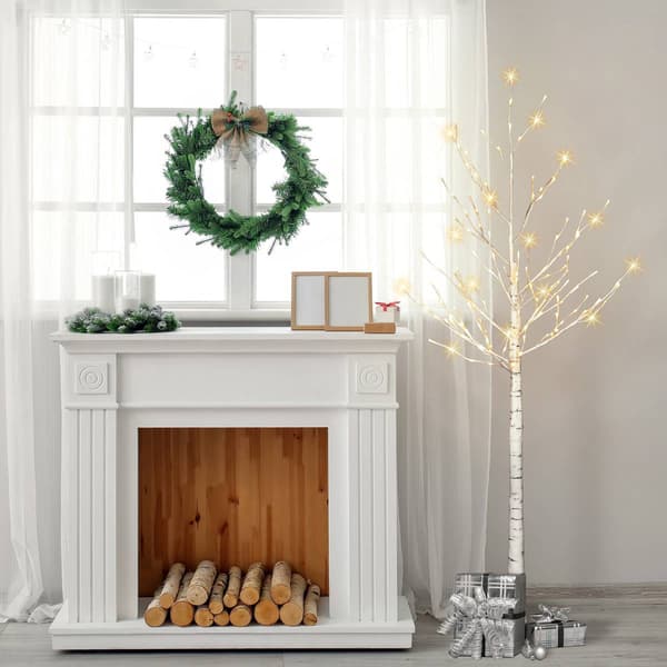 Puleo International 6ft. Artificial Twig Trees - Set of 2