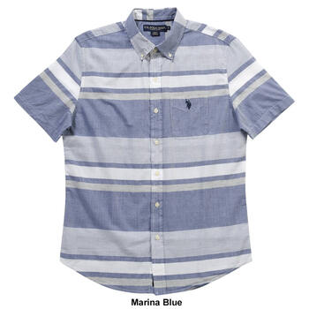 Mens U.S. Polo Assn.® Horizontal Stripe Woven Button Down Shirt - Boscov's