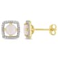 Gemstone Classics&#40;tm&#41; 10kt. Yellow Gold & Opal Stud Earrings - image 1