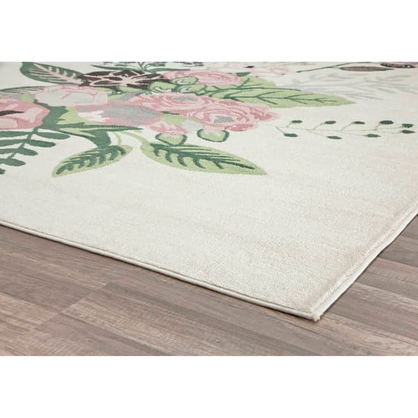 Rugs America&#8482; Valentina Floral Charm Blush Transitional Runner