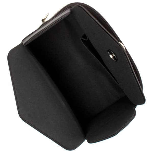 D''Margeaux Evening Box Clutch with chain and Rhinestone Handle