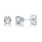 Nova Star® White Gold Lab Grown Diamond Prong Stud Earrings - image 2