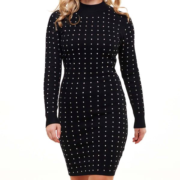 Juniors Madden Girl Prisma Rhinestone Knit Sheath Dress