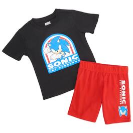 Boys &#40;4-7&#41; Sonic 2pc. Short Sleeve Top & Shorts Set