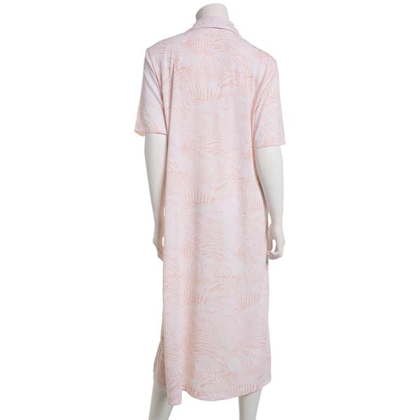 Womens Jones New York Short Sleeve Palm Snap Nightgown