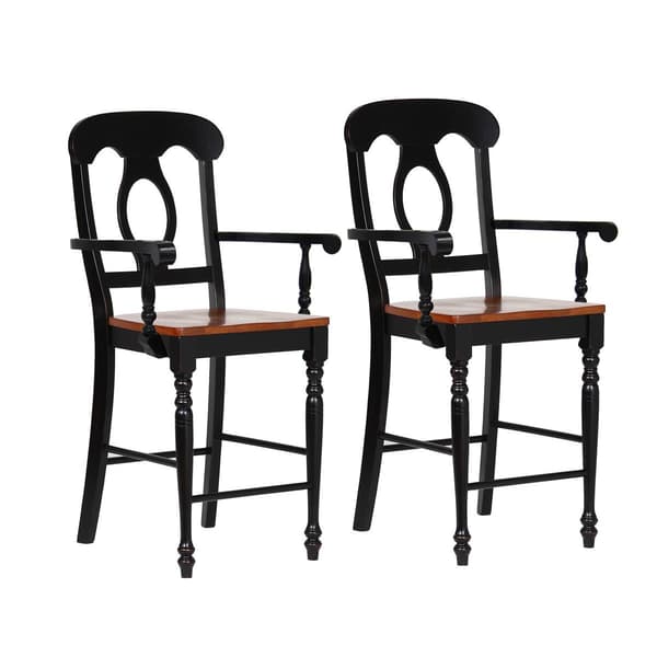 Besthom Black Cherry Bravo Selections Bar Stools - Set of 2