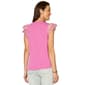 Womens Democracy Scallop Lace Cap Sleeve Blouse - image 2