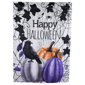 Northlight Pumpkins and Crow "Happy Halloween" Outdoor House Flag - image 1