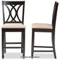 Baxton Studio Reneau Wood Counter Height Pub Chairs - Set of 2 - image 6