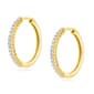 Nova Star(R) Gold Plated Silver 1/2ctw. Lab Grown Diamond Earrings - image 1