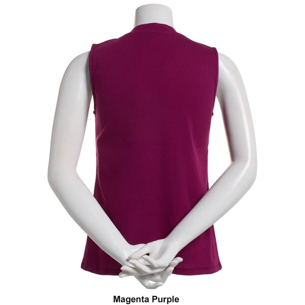 Plus Size Architect&#174; 2x2 Solid Ribbed Henley Tank Top
