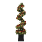 Puleo International 4ft. Pre-Lit Potted Swirl Christmas Tree - image 1