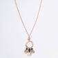 Ashley Cooper(tm) Long Gold-Tone Beaded Textured Oval Pendant - image 1
