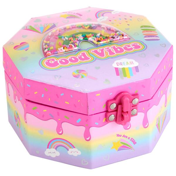 Girls Hot Focus Rainbow Musical Jewelry Box - image 