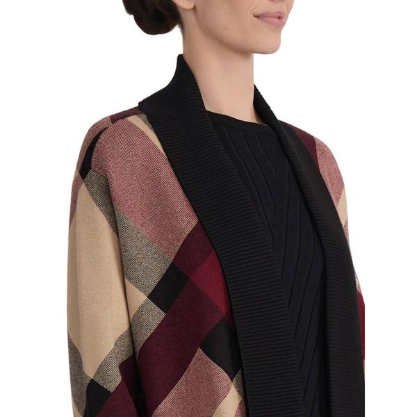 Womens Jones New York Long Sleeve Plaid Open Cardigan