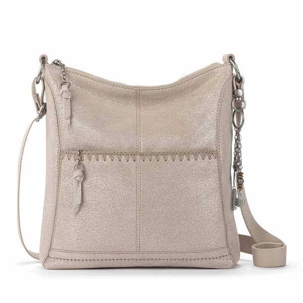 The Sak Lucia Gen Crossbody - Sand Sparkle Suede