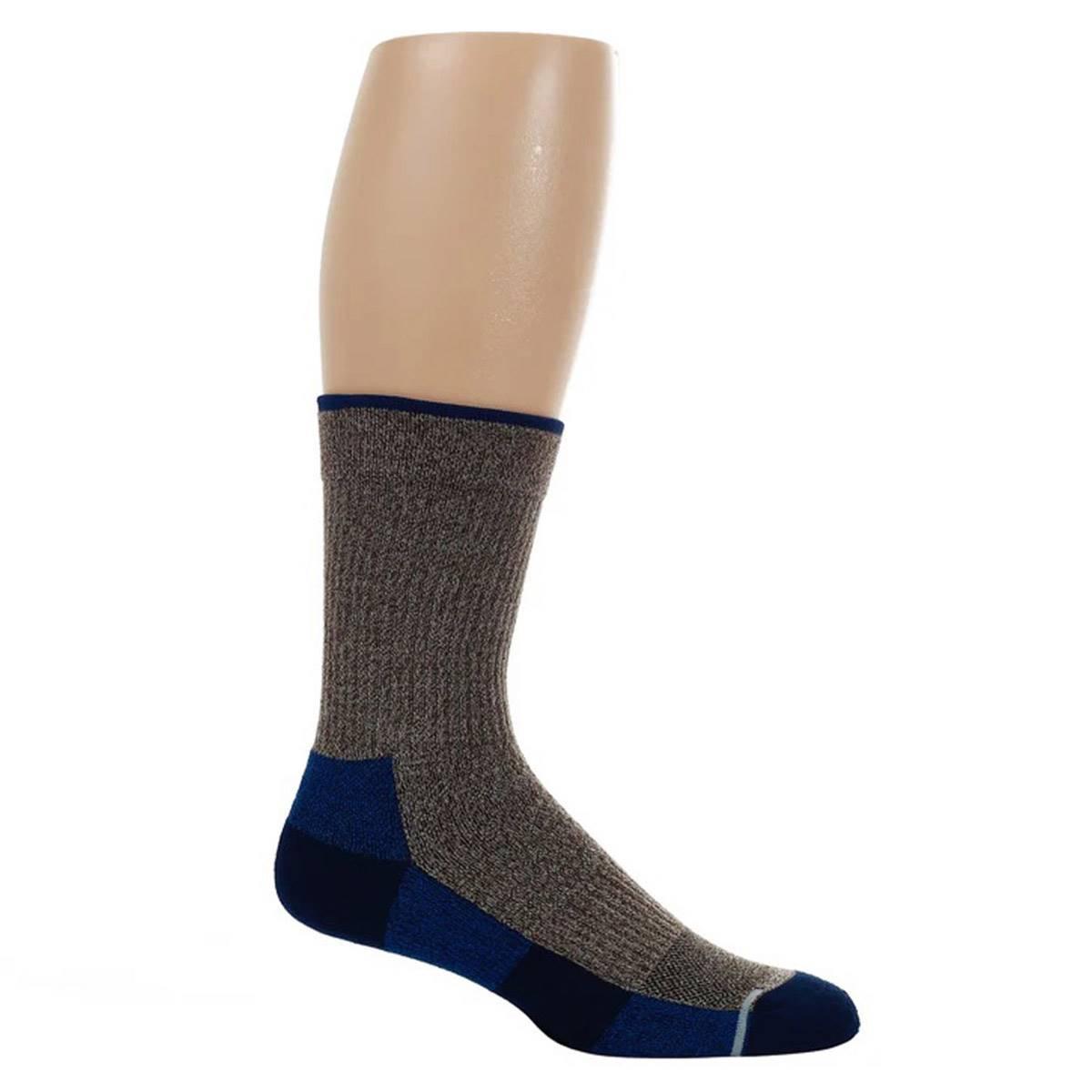 Mens Dr. Motion® Plain Knit Crew Socks