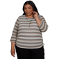 Plus Size Alfred Dunner Travel Advisory Textured Zig Zag Blouse - image 1