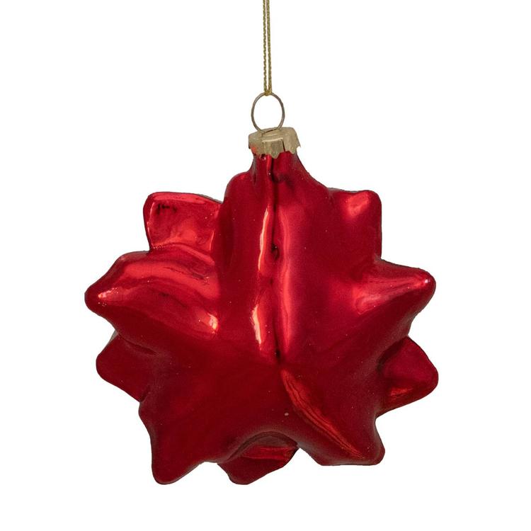 Northlight Seasonal Glittery Poinsettia Christmas Ornament
