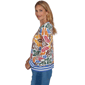 Womens Ruby Rd. Game of Luxe Floral Damask Sweater - image 4