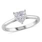 Diamond Classics&#40;tm&#41; 10kt. White Gold 1/4ct. Diamond Heart Ring - image 1
