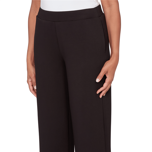 Petite Alfred Dunner Seville Pull-On Wide Leg Casual Pants