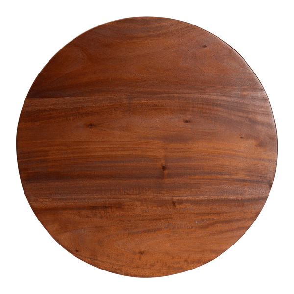bali & pari Donna Mahogany Wood Nightstand with Pedestal Base