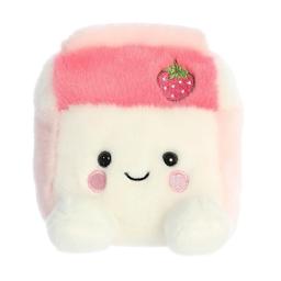 Palm Pals(tm) 4in. Fresa Strawberry Milk(tm) Eco Friendly Plush Beanie