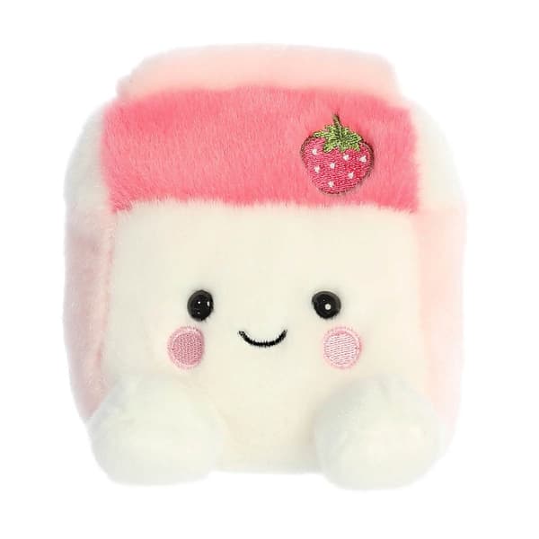 Palm Pals(tm) 4in. Fresa Strawberry Milk(tm) Eco Friendly Plush Beanie - image 