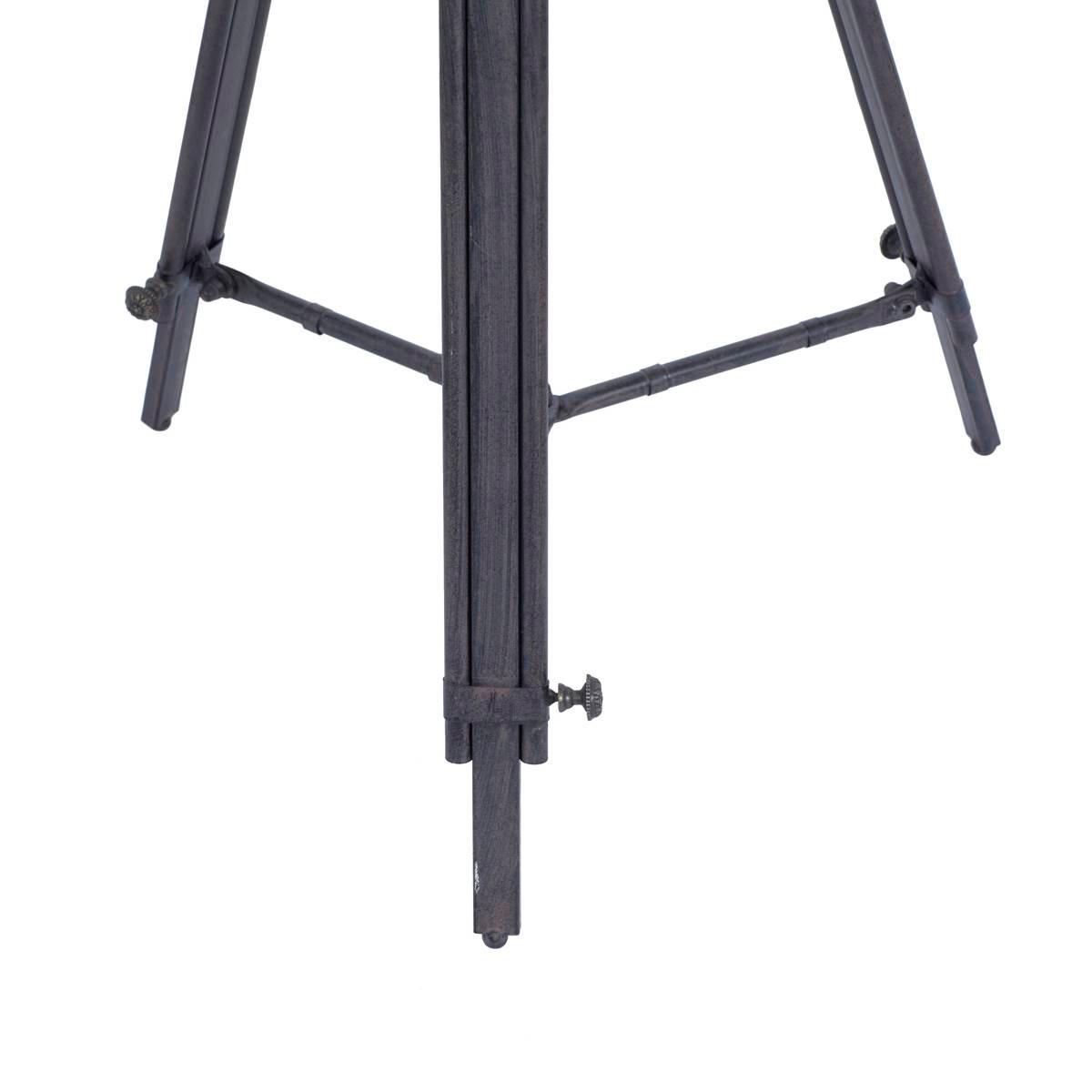 9th & Pike® Black Metal Industrial Accent Table
