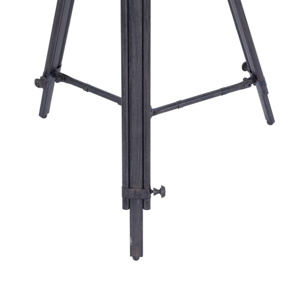 9th & Pike® Black Metal Industrial Accent Table